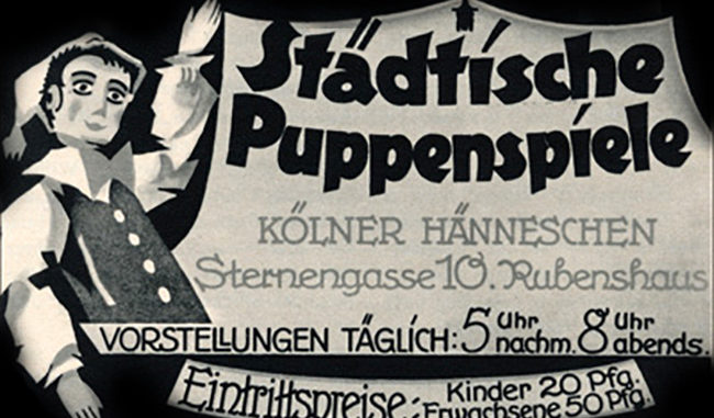 Bild eines Werbeplakats vom Kölner Hänneschen